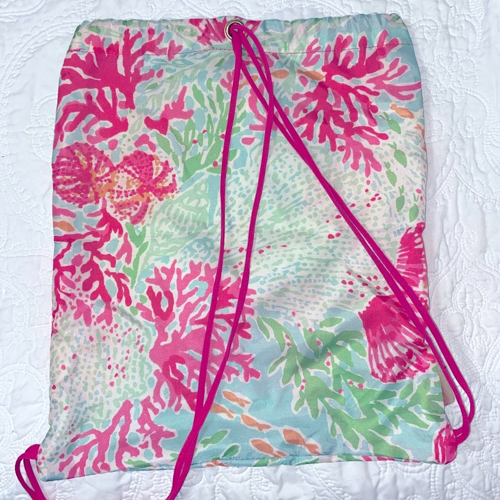 Lilly Pulitzer drawstring backpack